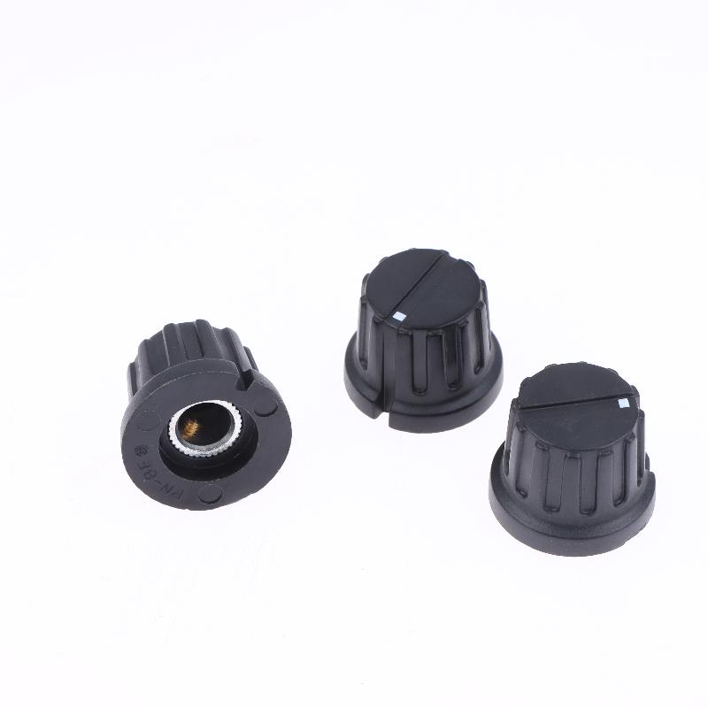 5Pcs Pn-8E 20.5*16Mm Striped Plastic Knob Cap With Copper Core Electronic Instrument Switch Caps Inner Hole 6.35Mm