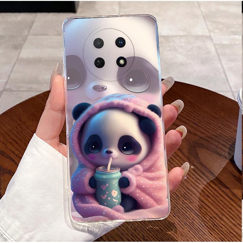 Back Cover For Huawei Nova Y91 14i 13i 12i Phone Case Luxury Cute Love Heart Rabbit Funny Pattern Clear Soft Silicone TPU Casing