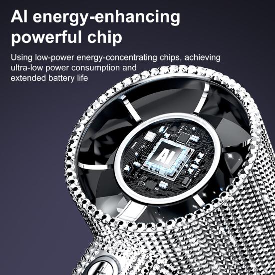 Přenosný vějíř s kamínky, LCD displej, 199 rychlostí, nastavitelný, dobíjecí přes USB, letní chladicí ventilátor, venkovní kempování, cestování, mini osobní ventilátor