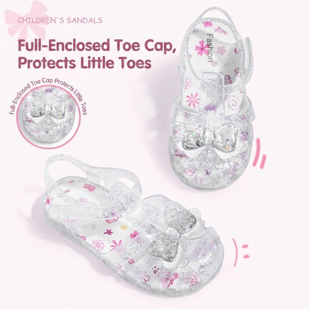 1 Pair Non Slip Girls Sandals Breathable Girls Summer Sandals Glitter Princess Shoes  Party Outfits