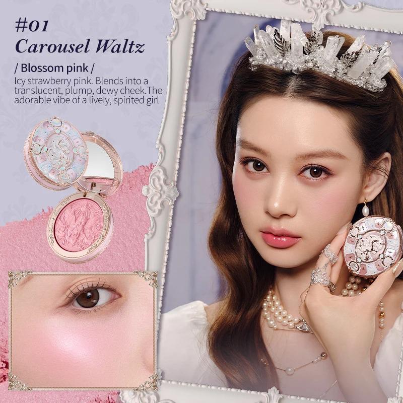 Flower Knows Little Angel Blushes Cream Smooth Long-lasting All-Day Face Enhancing Makeup Korean Blush Cream For Cheek