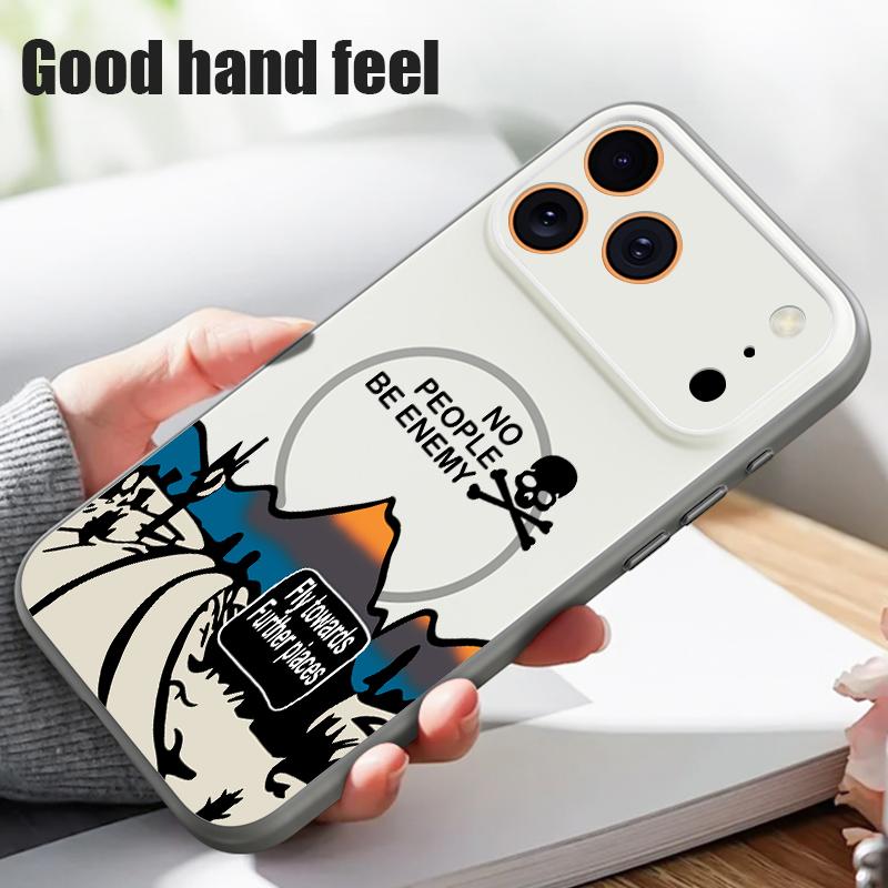 Custodia con Motivo Paesaggio Montagna Innevata Per iPhone 17 Pro Max Magnetica Per Magsafe Cover Ibrida Sottile Opaca Per iPhone 16 15 14 13 Pro Max