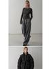 Sister Teng Autumn/Winter High-Waist Wide-Leg Pants - Lazy Style Casual Curved Fit for Women
