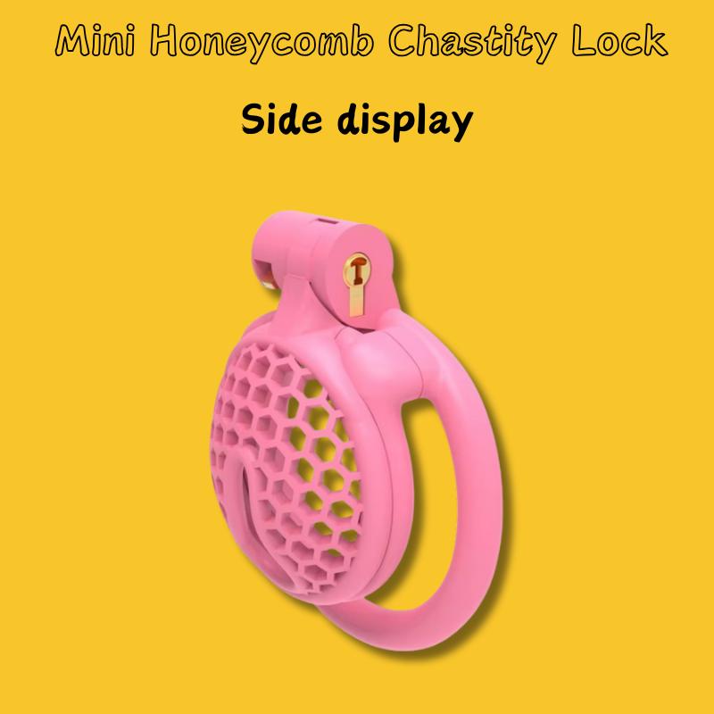 Mini Beehive Chastity Lock for Men Breathable CB Lock Chastity Device Sexy Toy Cock Cage for Adult Fun Supplies