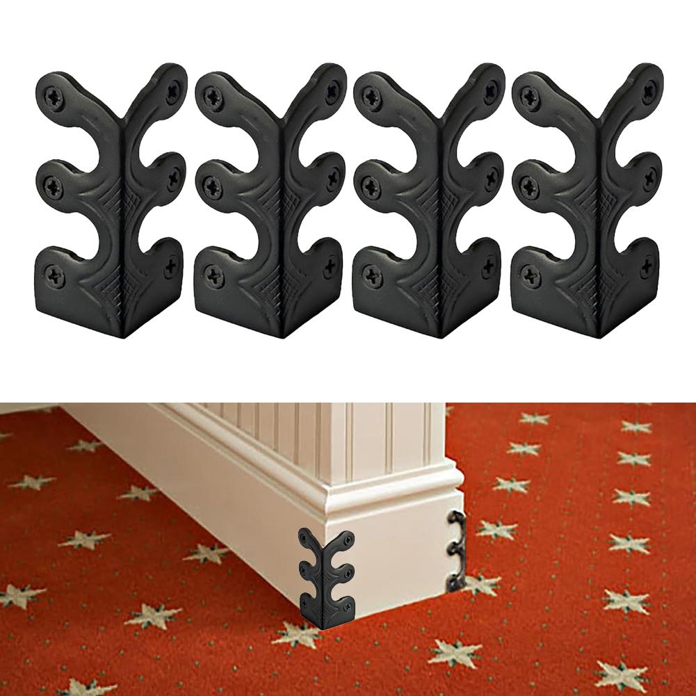 Baseboard Protectors Brass Corner Guards Easy Installation Metal Corner Protectors Multipurpose Use For Dressers