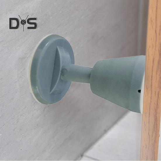 Silicone Door Stopper Wall Protector Shock Absorbent Noise Free Self-Adhesive No Drilling Anti-collision Floor Mount Door Catch Doorstop