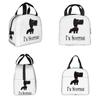 Scottie Dog Love Hearts Scottish Terrier Insulated Lunch Bag for Women Kids Portable Food Boxes Thermal Lunch Box Tote