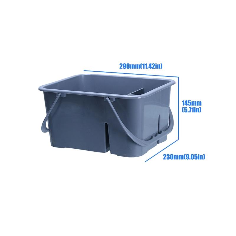 Heavy Duty ABS Plastic Tool Bucket With 4 Section And Comfortable Handles For Workshop Or Home Use Tool Organizers Basket
