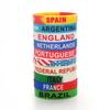 Football World Cup Bracelet Argentina France Brazil Netherlands United States Portugal Italy Flag Silicone Bracelet