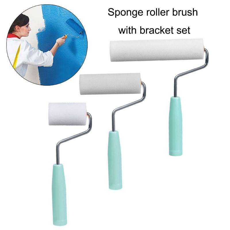 Sponge Cleaning Rollers with Ergonomic Thumb Grip Foam Paint Roller for Tile Glass Plastic Surfaces Maintenance