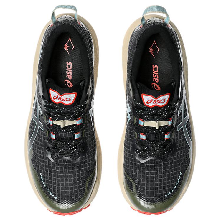 Asics Trabuco Max 3 Black Green Smoke Blue Men Sneakers 1011B800-002