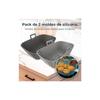 Moules en Silicone - Cecotec - Pack de 2 - Pour Airfryer 9-11L - Réutilisable - Résistant - Antiadhésif