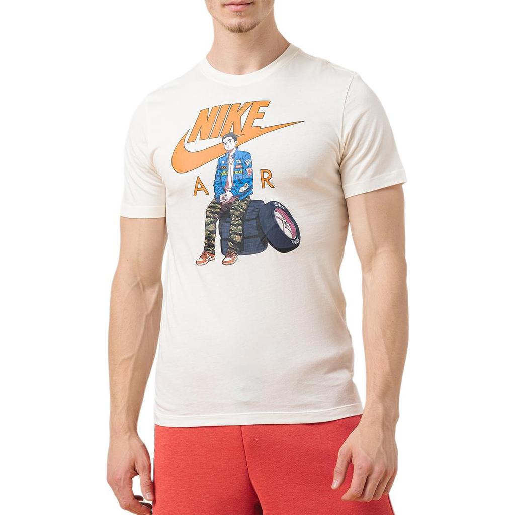 New Nike T Shirts Men's Light Ivory FD1333-110