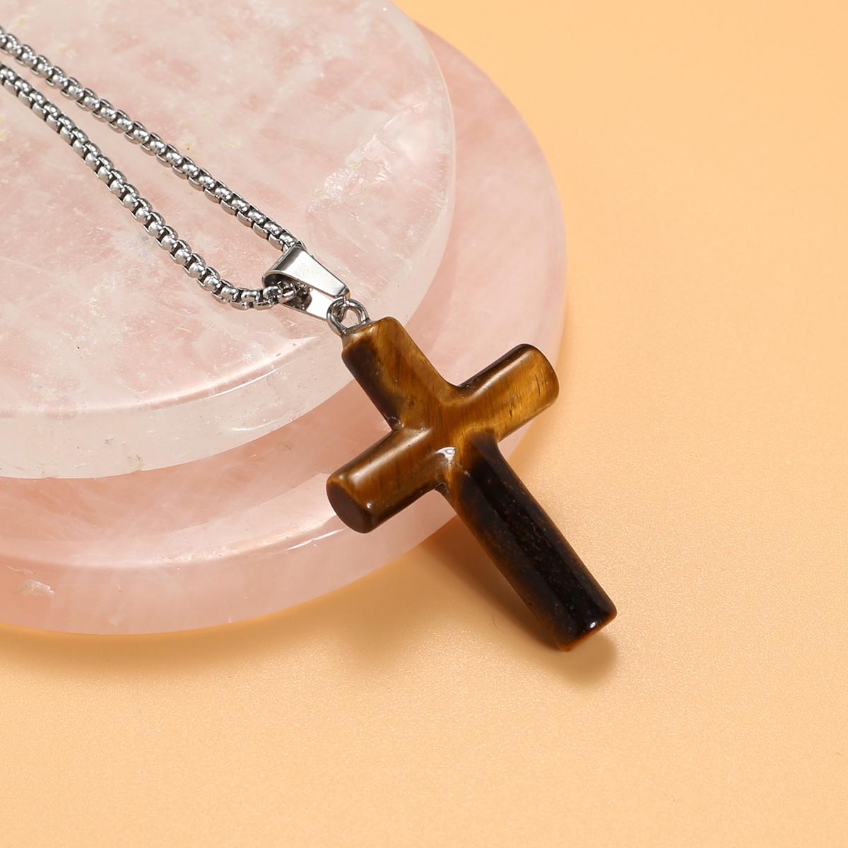 Collier Pendentif En Pierre Naturelle Quartz Rose - Cercle Rond 40mm - Chaîne Réglable 63cm - Cadeau Bohème
