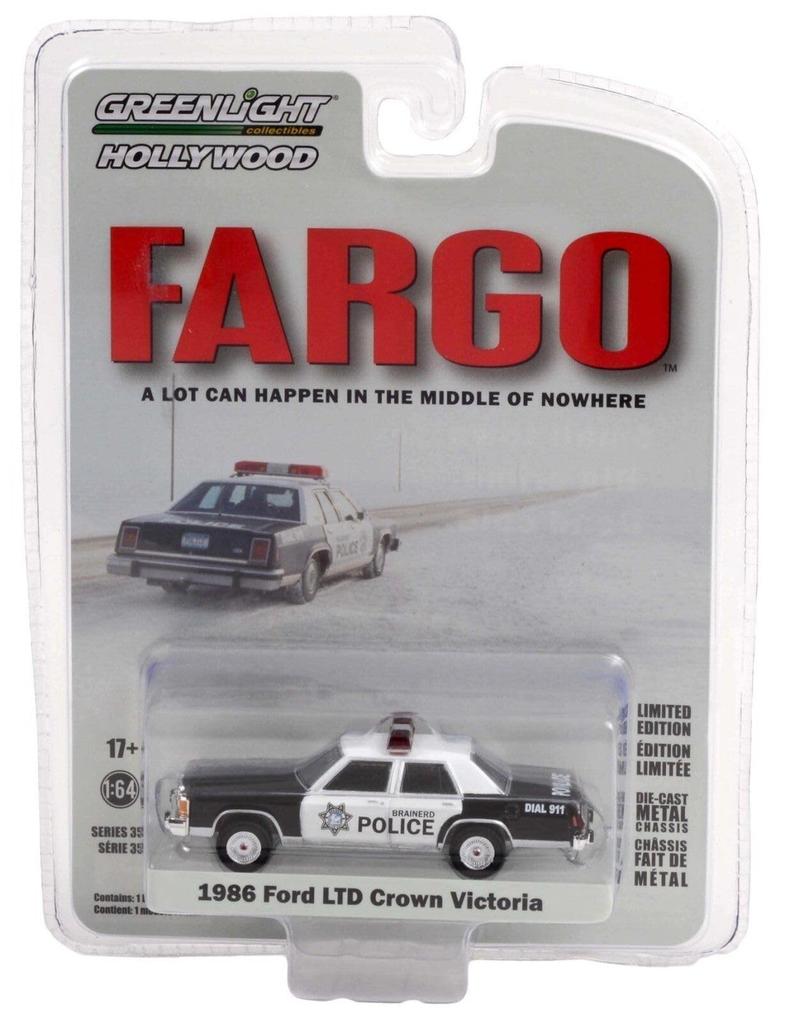 Greenlight Scale Ford Crown Victoria 1986 Diecast Model Car 1/64 "Fargo"