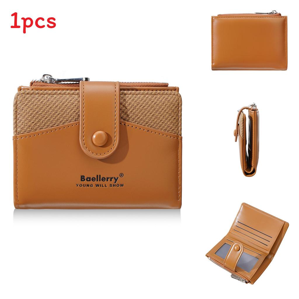 Baellerry Pu Leather Card Holder Wallet For Women With Antitheft Design And Multiple Card Slots