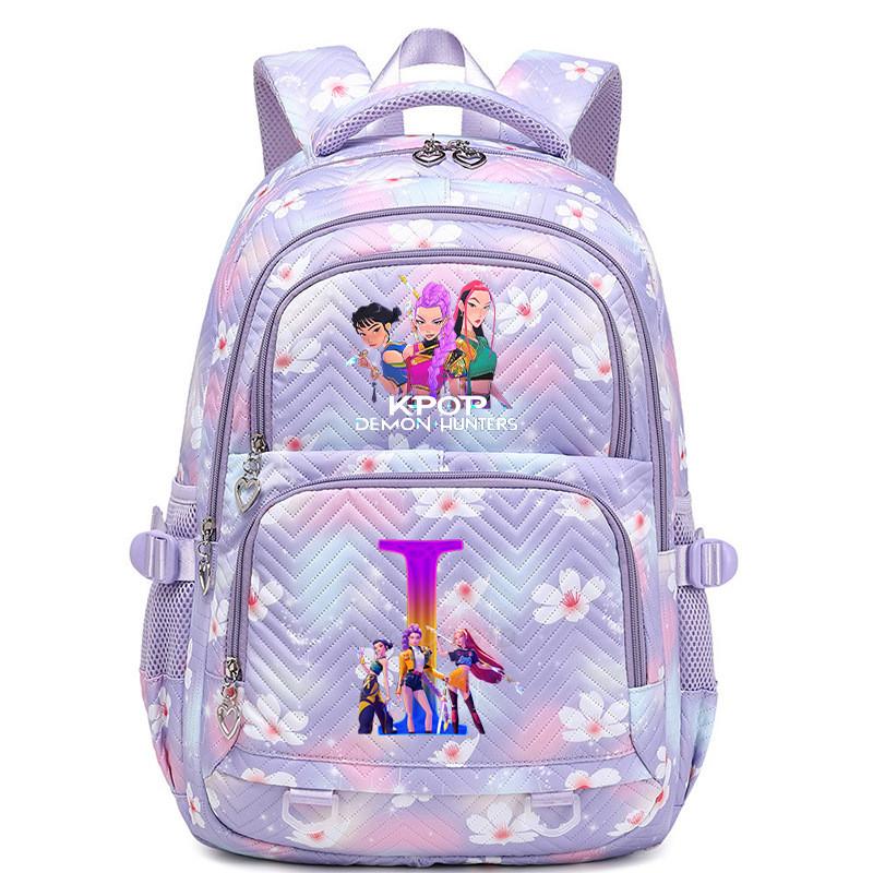 Kinder Mädchen Kpop Rumi Zoey Mira Buchstaben Aufdruck Student Schultasche Wasserdichter Rucksack