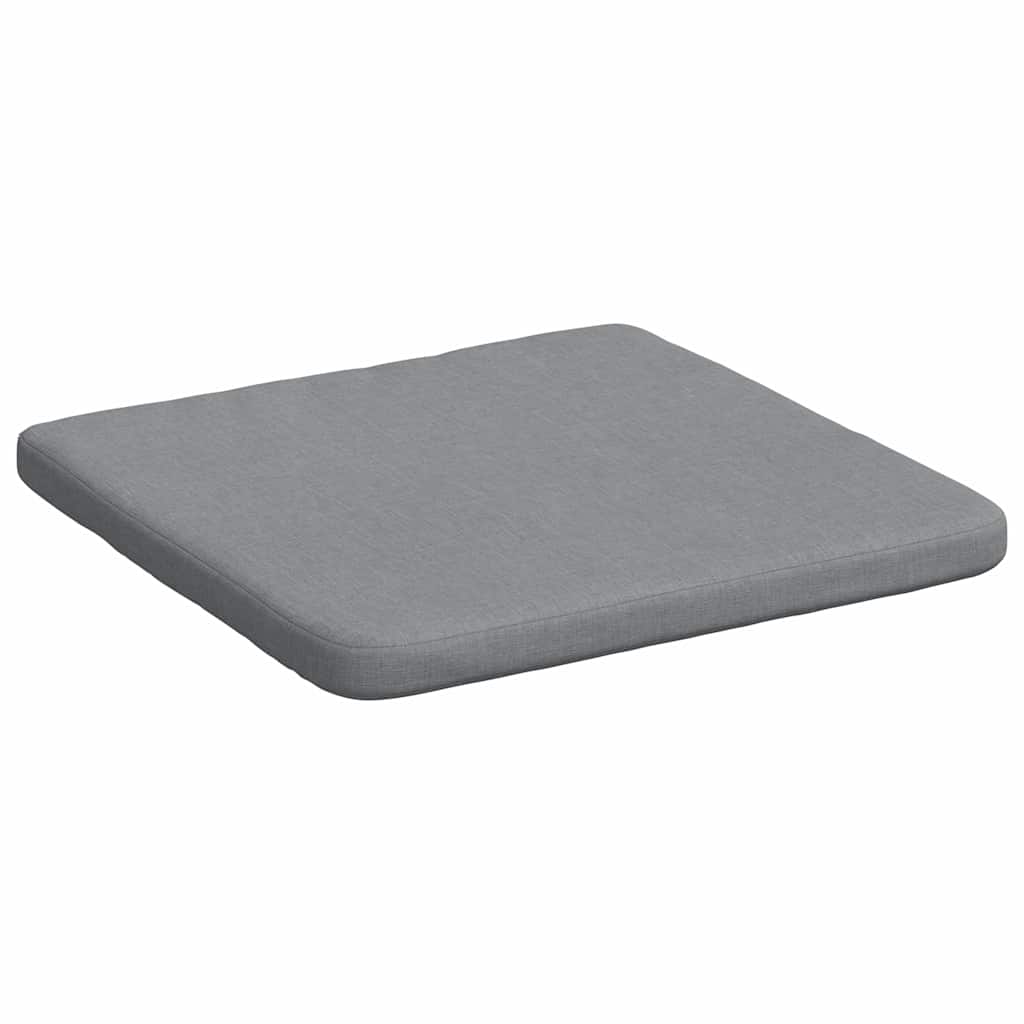 Seat Cushions 4 Pcs Light Grey 40 X 40 X 3 Cm Fabric