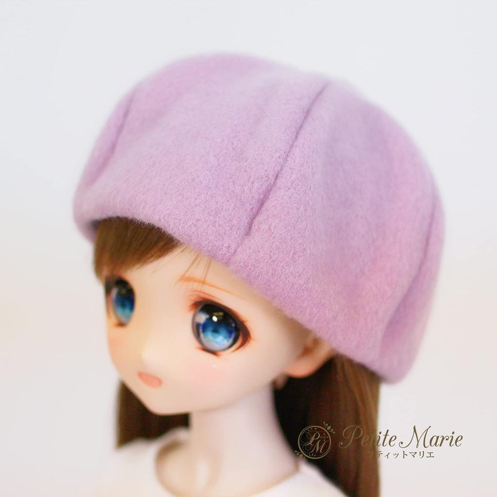 Petite Marie DD MDD Compatible Beret Lavender inch Doll 60cm Doll 40cm Doll BJD Doll Clothes 1/3 (DDH-01-10) 9-10 [Petite Marie] [No.0080]