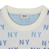 New MLB New York Yankees Sweatshirt Unisex Cream White 3AKPM0144-50CRS