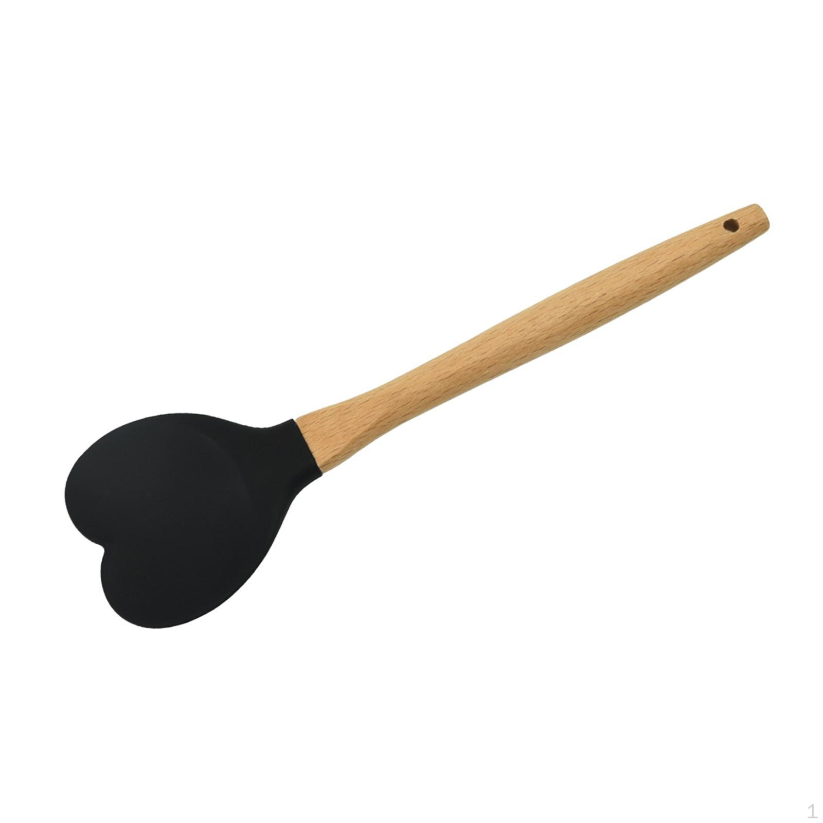 

Силиконовый шпатель в форме сердца, для выпечки, кухонная утварь, ложка для смешивания крема для торта