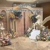Artificial Flower Swag for Wedding Reception Backdrops Party Table Decoration Wedding Welcome Sign Flower Arrangement