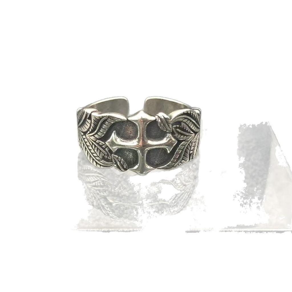 Unisex Adjustable European Retro Cross Ring