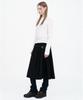 Milo Woman Belt Pocket Midi Skirt [Black]