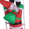 Santa Claus Climbing Ladder Ornaments Xmas Tree Santa Claus Climbing Ladder Rope Hanging Pendant Merry Christmas Decoration