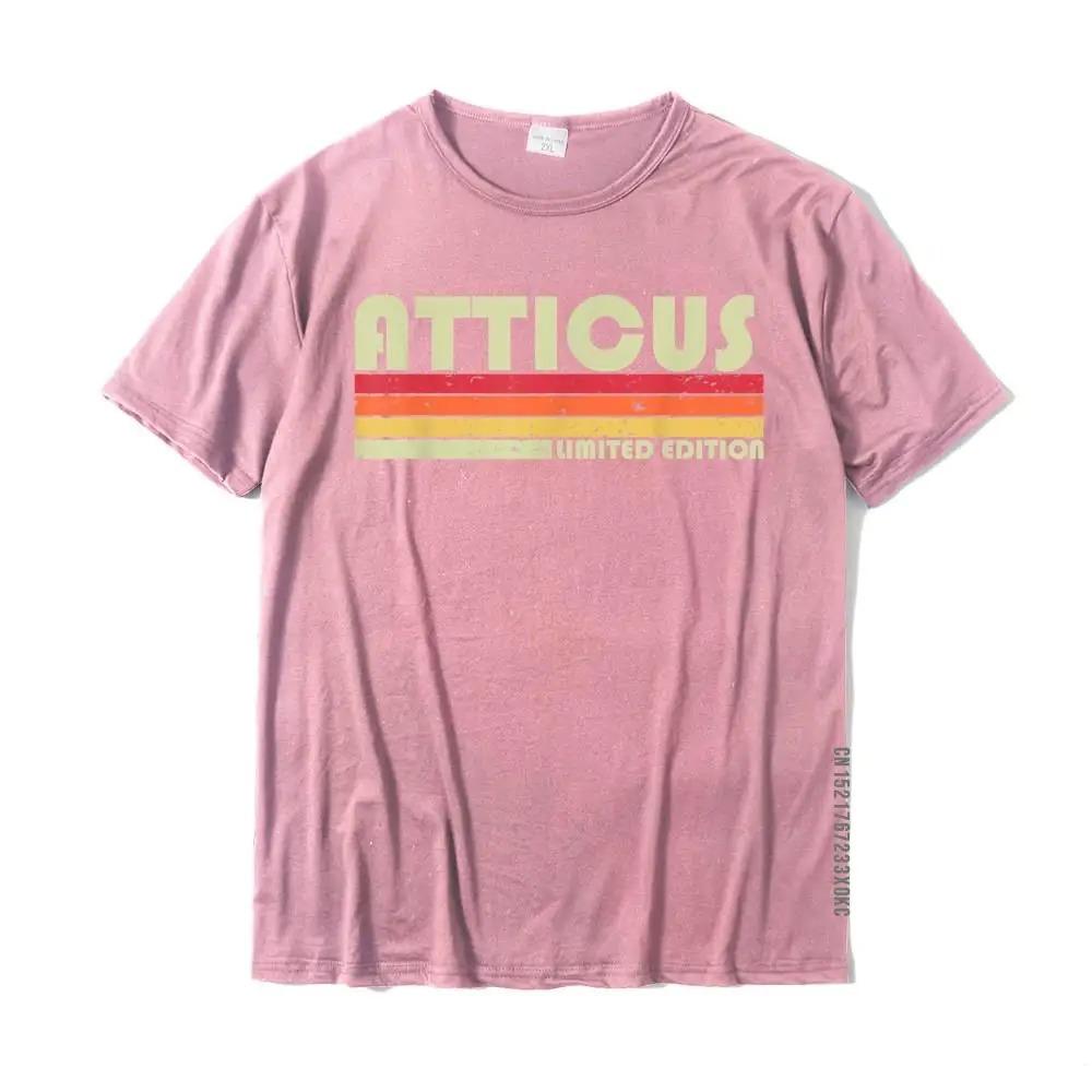 ATTICUS Gift Name Personalized Funny Retro Vintage Birthday T-Shirt Comfortable Cotton Men's T Shirt Street Oversized Tshirts