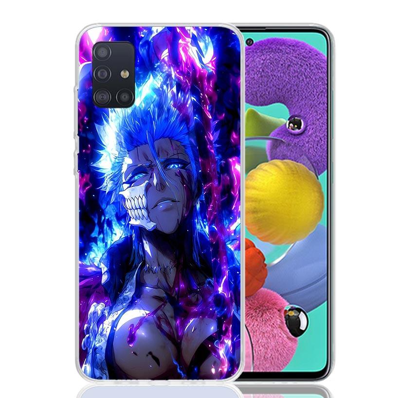 Grimmjow 6 Bleach Phone Case For Samsung Galaxy A52 A32 A22 A12 A02S A50S A30S A51 A31 AA71 Note 20 Ultra 10 S10 Plus Galaxy A52