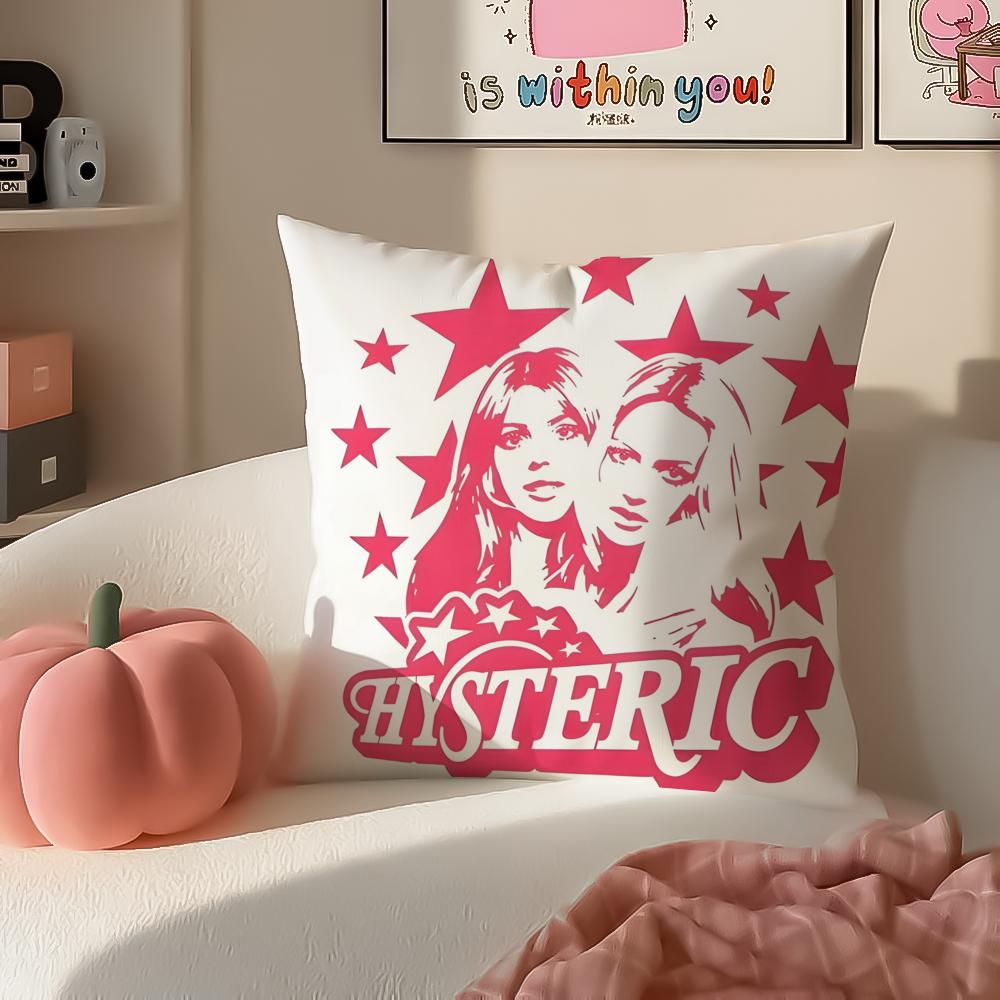 Brand retro HHysteric GGlamour Cushion Cover Pillowcase Short Plush Invisible zipper Room Sofa Cushion Cover