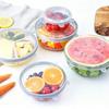 Stretchable Silicone Refrigerator Lid Set - Keeps Freshness, Seals Bowls, Prevents Flavor Transfer for Fruits & Vegetables