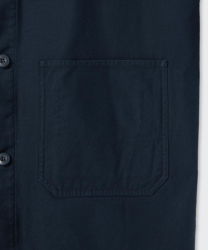 Musinsa Standard Bag Satin Shop Coat [Navy]