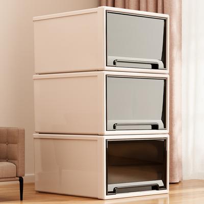 Deep Drawer Stackable Plastic Wardrobe Organizer Durable Closet Storage Container Clothes Sorting Cabinet for Home Organization