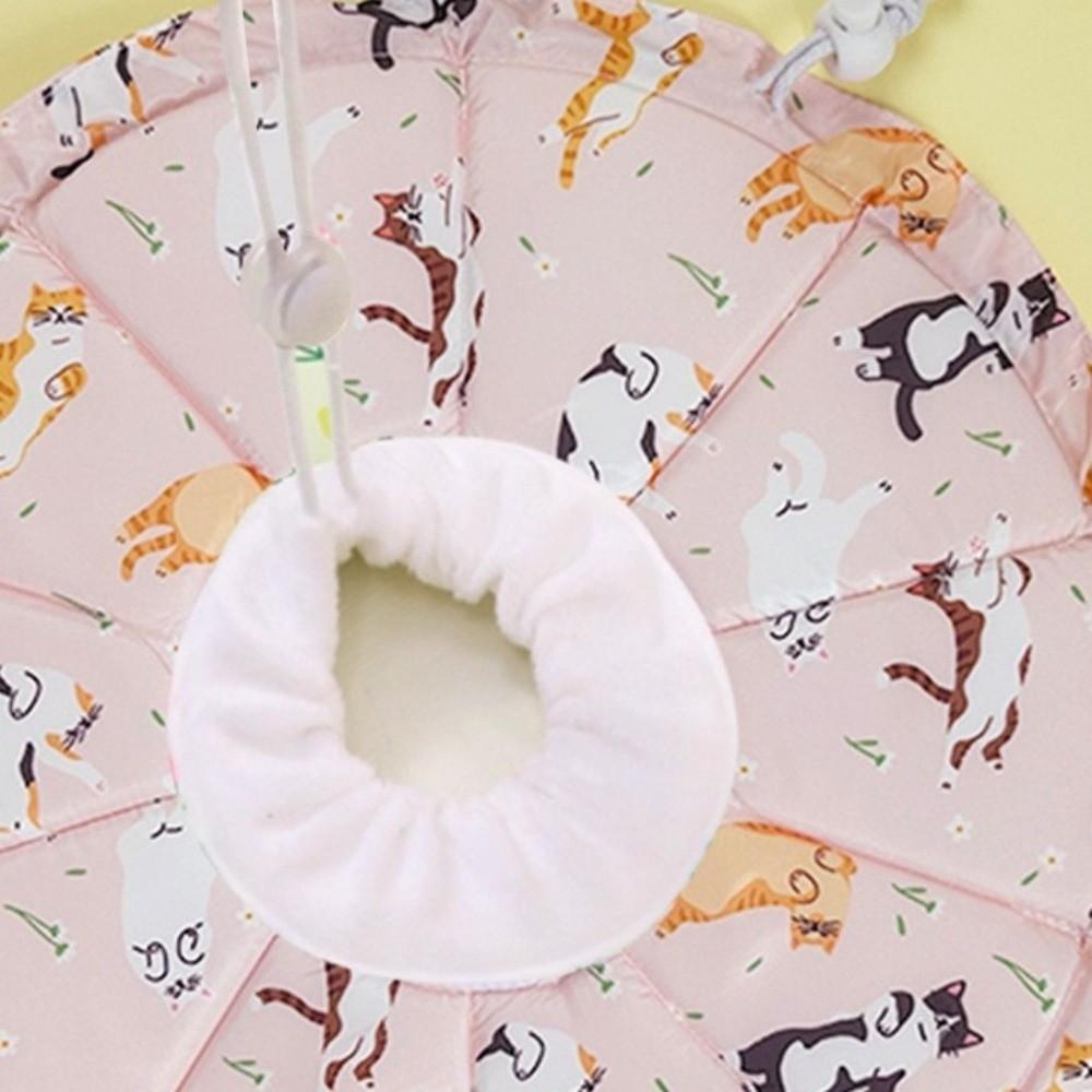 Anti Biting Pet Protective Cone Collar Cartoon Pattern Anti-licking Collar  Neck Recovery