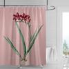 Minimalist Plant Shower Curtain, Modern Bathroom Toilet Decoration Privacy Curtain 180x180cm Waterproof Shower Curtain