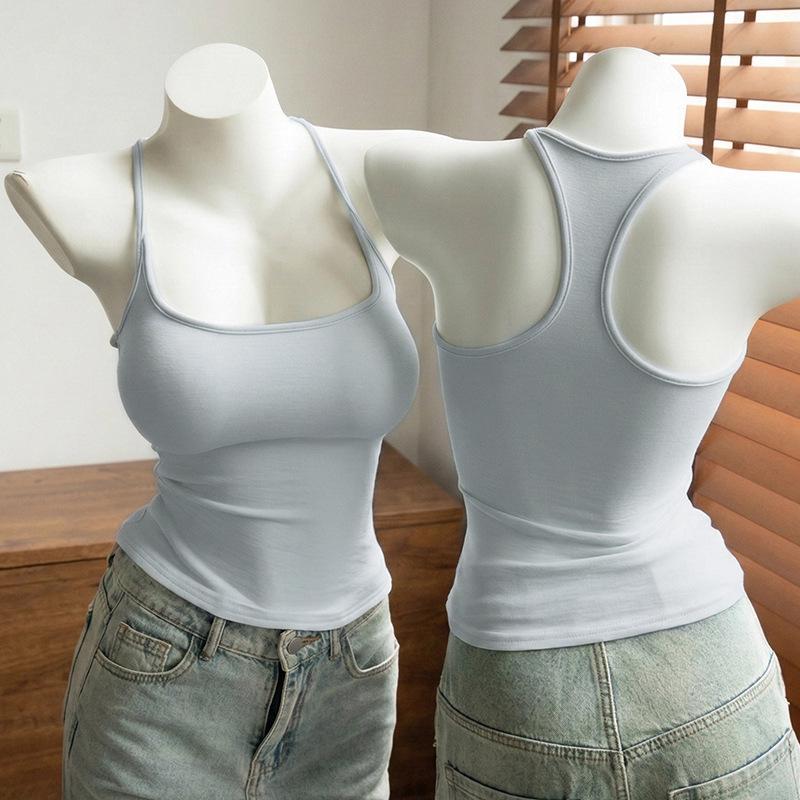 

Thickened Racerback Camisole with Chest Pads - Slim Fit, Lightweight Base or Outerwear One Size 80-120 jin