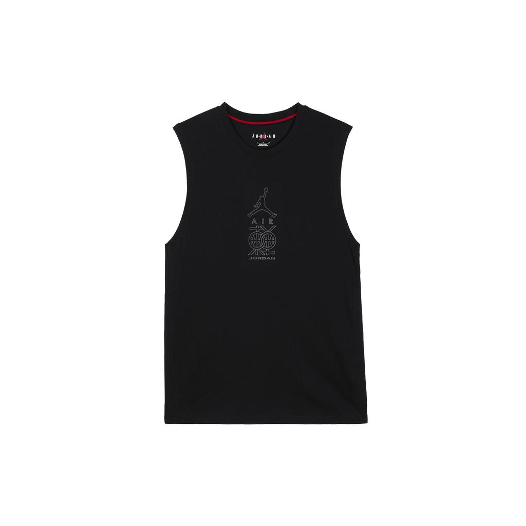 Jordan Dongdan Logo Print Sleeveless Training Vest Men Tops Black DV6277-010