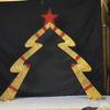 Golden Arch Christmas Manger Set: Illuminated Ornaments for Holiday Displays and Outdoor Decorations.