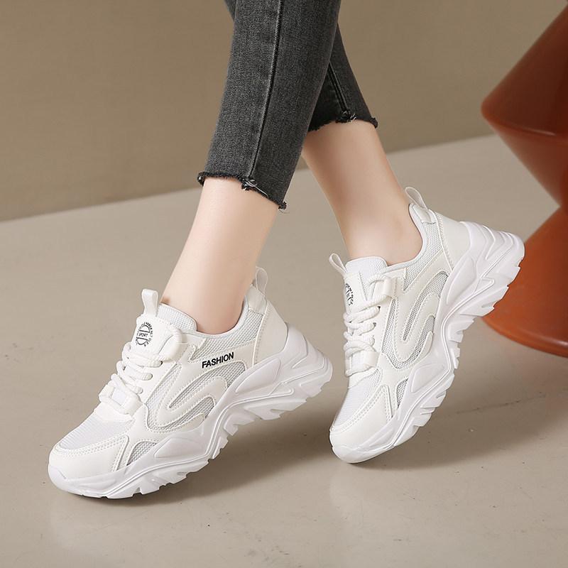 Mesh breathable sneakers new autumn shoes soft-soled casual shoes lightweight large size shoes