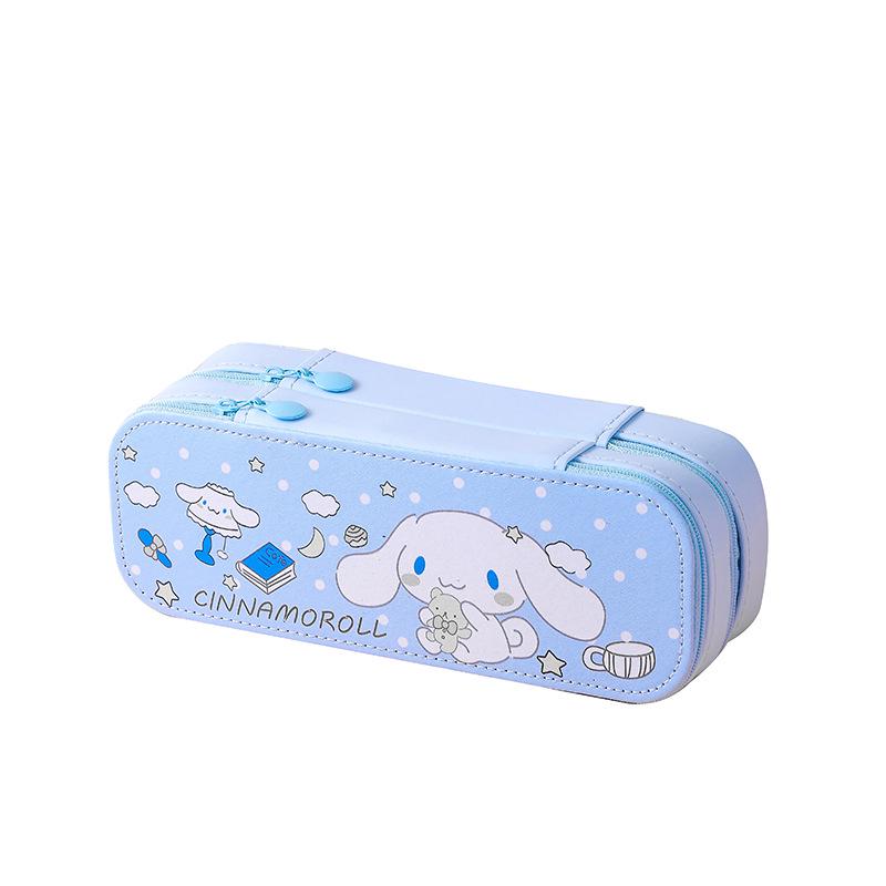 Double-Layer Cartoon Pencil Case - Kuromi, Cinnamoroll & My Melody for Boys and Girls