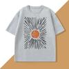 Summer Unisex Tshirt Printed With Patterns Summer Short Sleeved Street Style Casual Pure Cotton Clothing Tshirt