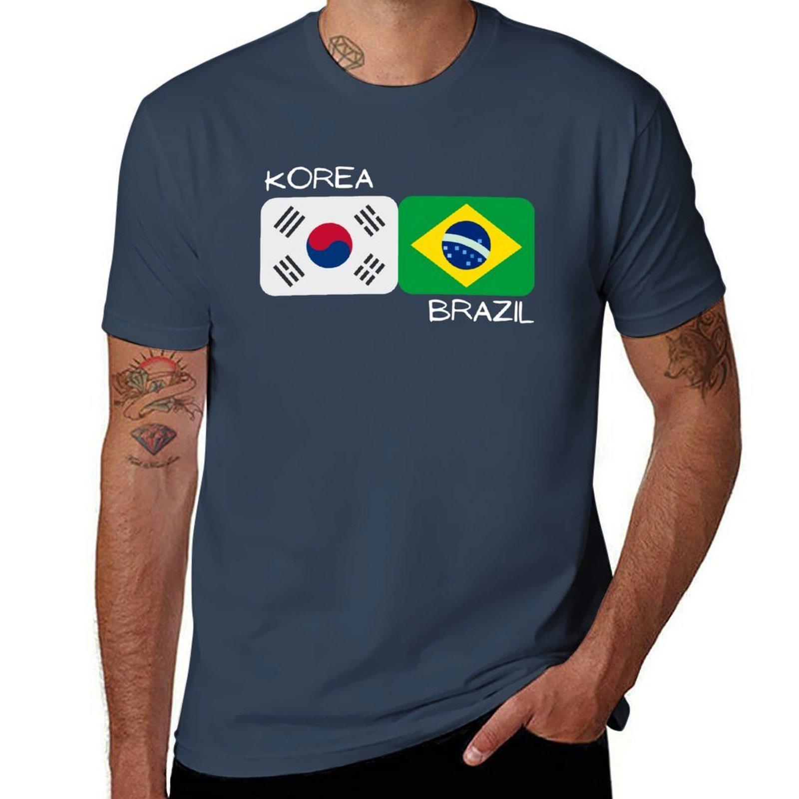 Korean Brazilian Korea And Brazil Tshirt Cool Dry Perforunisexce Tshirt S