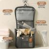 With Hanging Hook Travel Toiletry Bag Waterproof Travel Essentials Organizer  Beautician Use