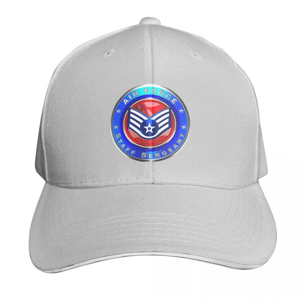 Air Force Staff Sergeant Baseball Cap Military Cap Unisex Beach Bag Hip Hop tea Hat Unisexs Hats Womens