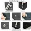 400Pcs 5mm Metal Grommets Kits 10 Colors Eyelet Punch Set Metal Eyelets Grommet Sets for Leather/Clothes/Curtain Repair