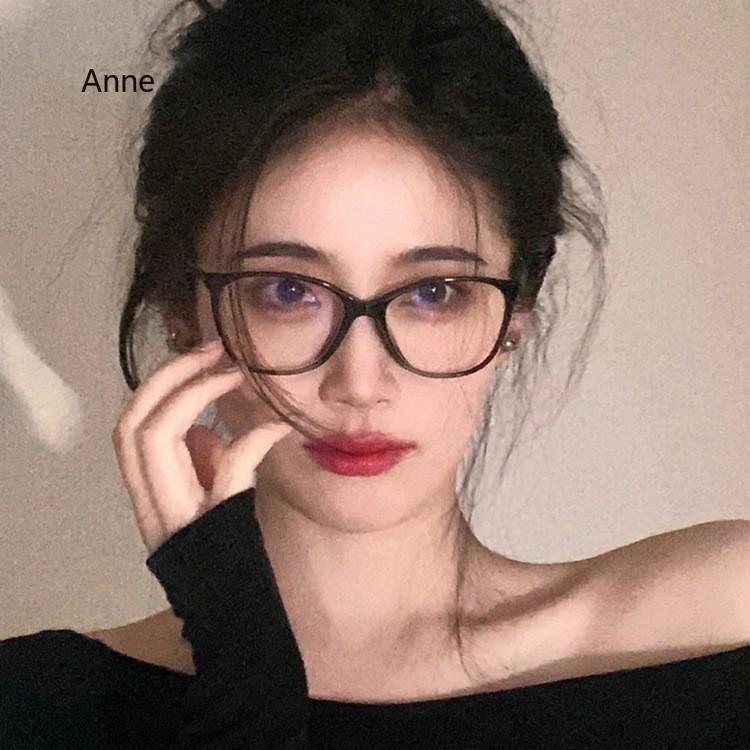 Myopia Cat Eye Anti Blue Light Glasses Women Mens European And American Style Glasses-1.0 To -4.0 Eye Glasses