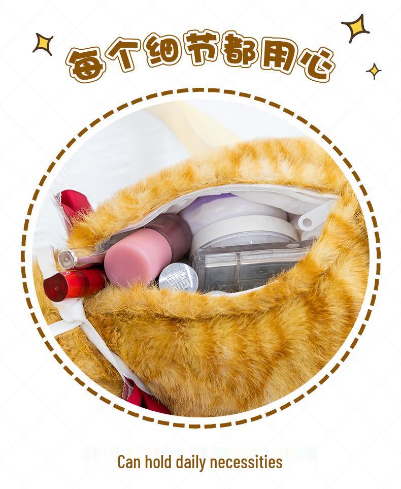 Plush Cat Backpack Doll - Cute Toy Gift for Girls