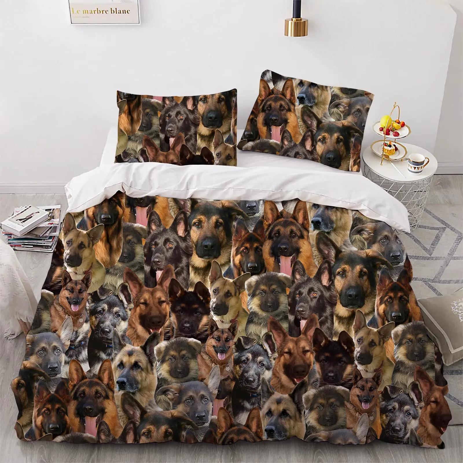 Comforter Cute Maltese Dog Dog Breed Theme Bedding Set Microfiber Kawaii Animal Twin King For Pet Lover Gifts Comforter (quilt)-EU Single(135*200cm)3pcs